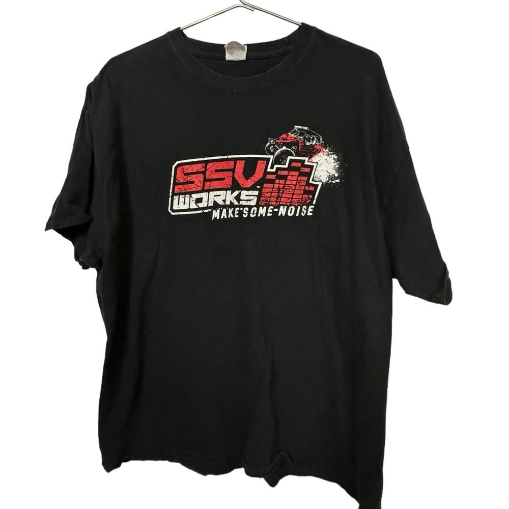 SSV Works Polaris RZR Off Road Racing 4X4 Black Men’s 2XL T-Shirt